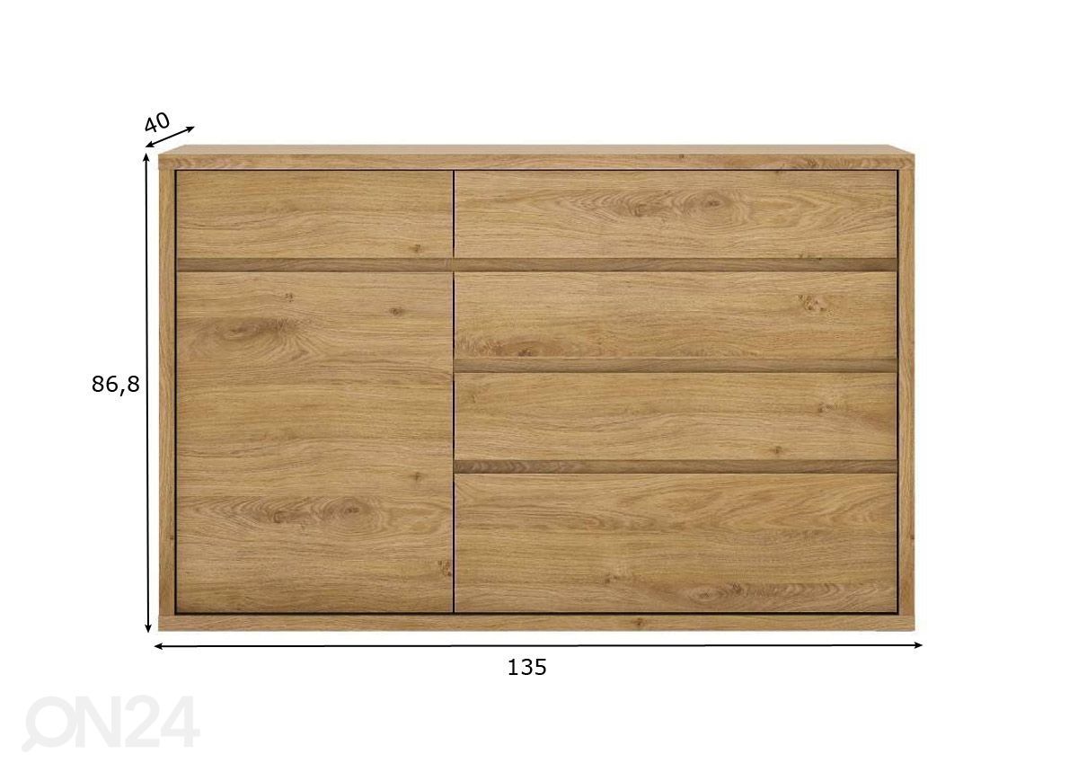 Kummut Shetland 135 cm suurendatud mõõdud