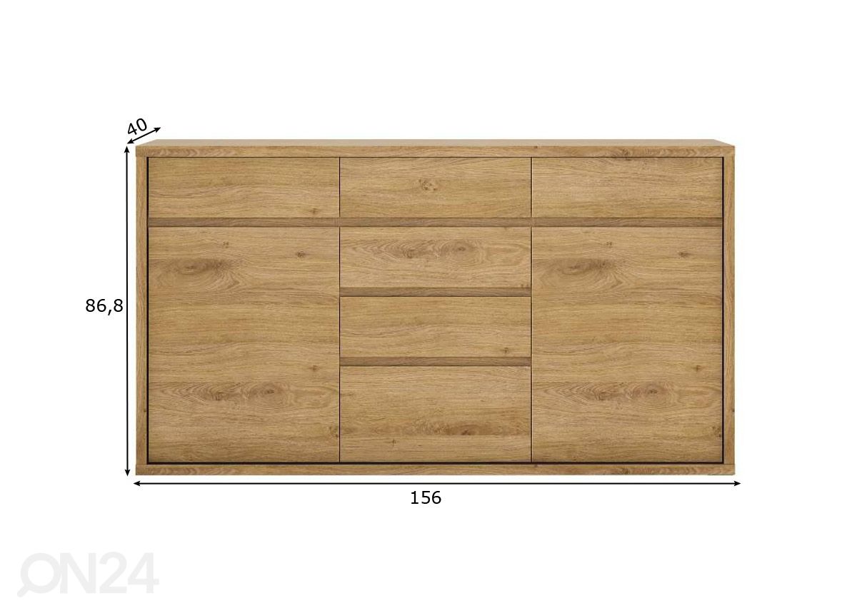 Kummut Shetland 156 cm suurendatud mõõdud