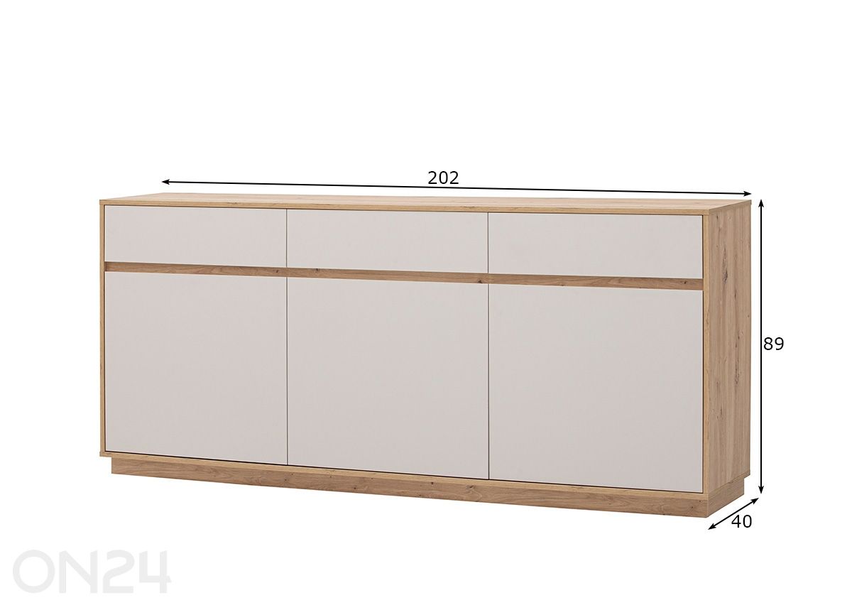 Kummut Sonora suurendatud mõõdud