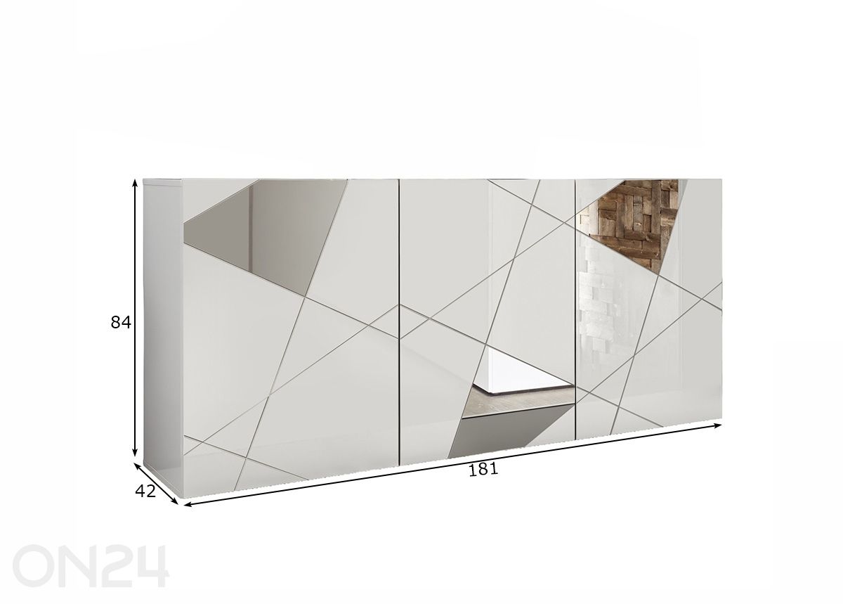 Kummut Vittoria 181 cm suurendatud mõõdud