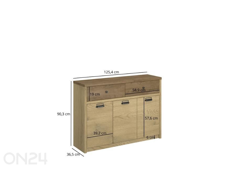 Kummutid Denzel suurendatud mõõdud