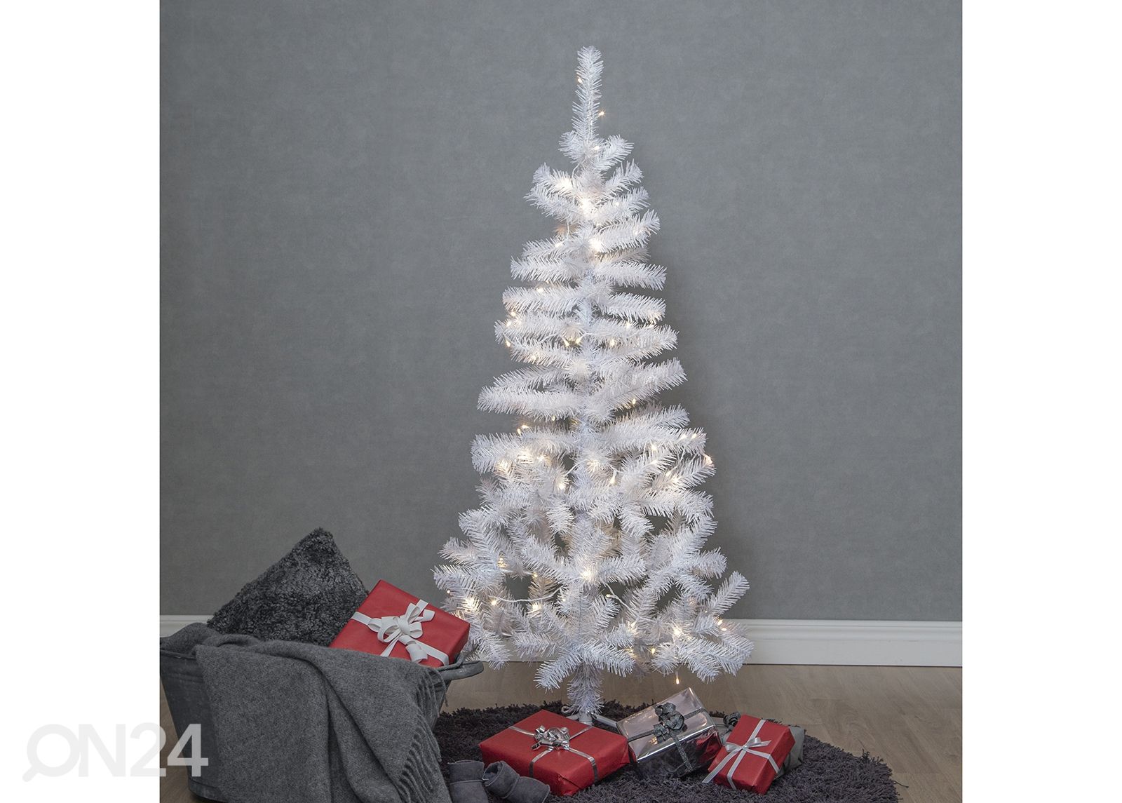 Kunstkuusk Alvik LED 150 cm, valge suurendatud