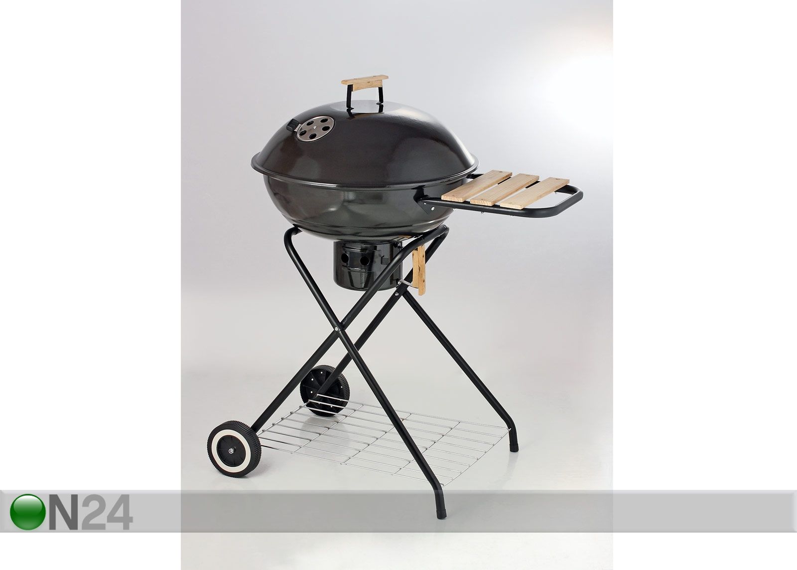 Kuppelgrill puidust abipinnaga 22" suurendatud