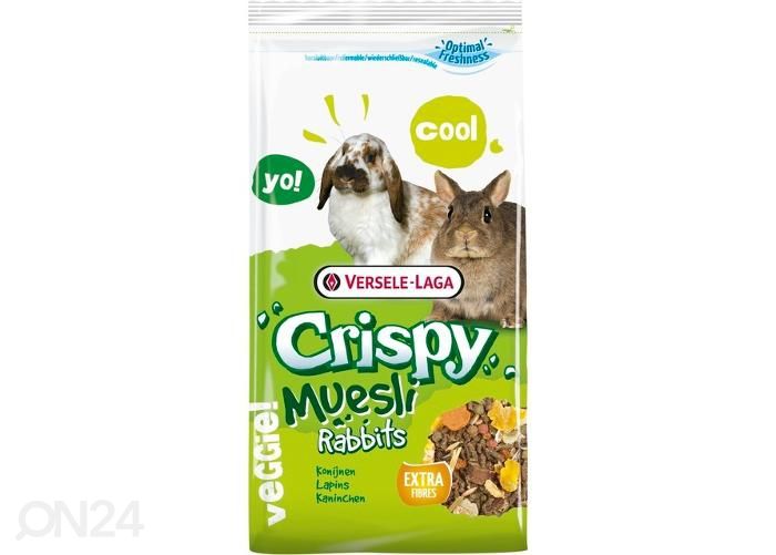 Küüliku täissööt crispy muesli 1 kg suurendatud