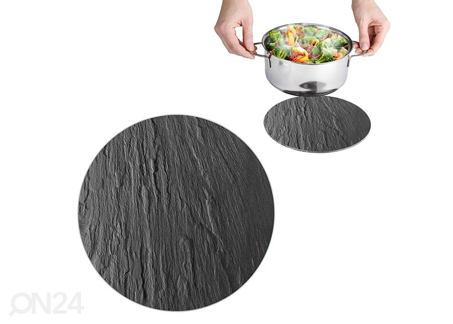 Kuumaalus klaasist Kivi Ø 20 cm suurendatud