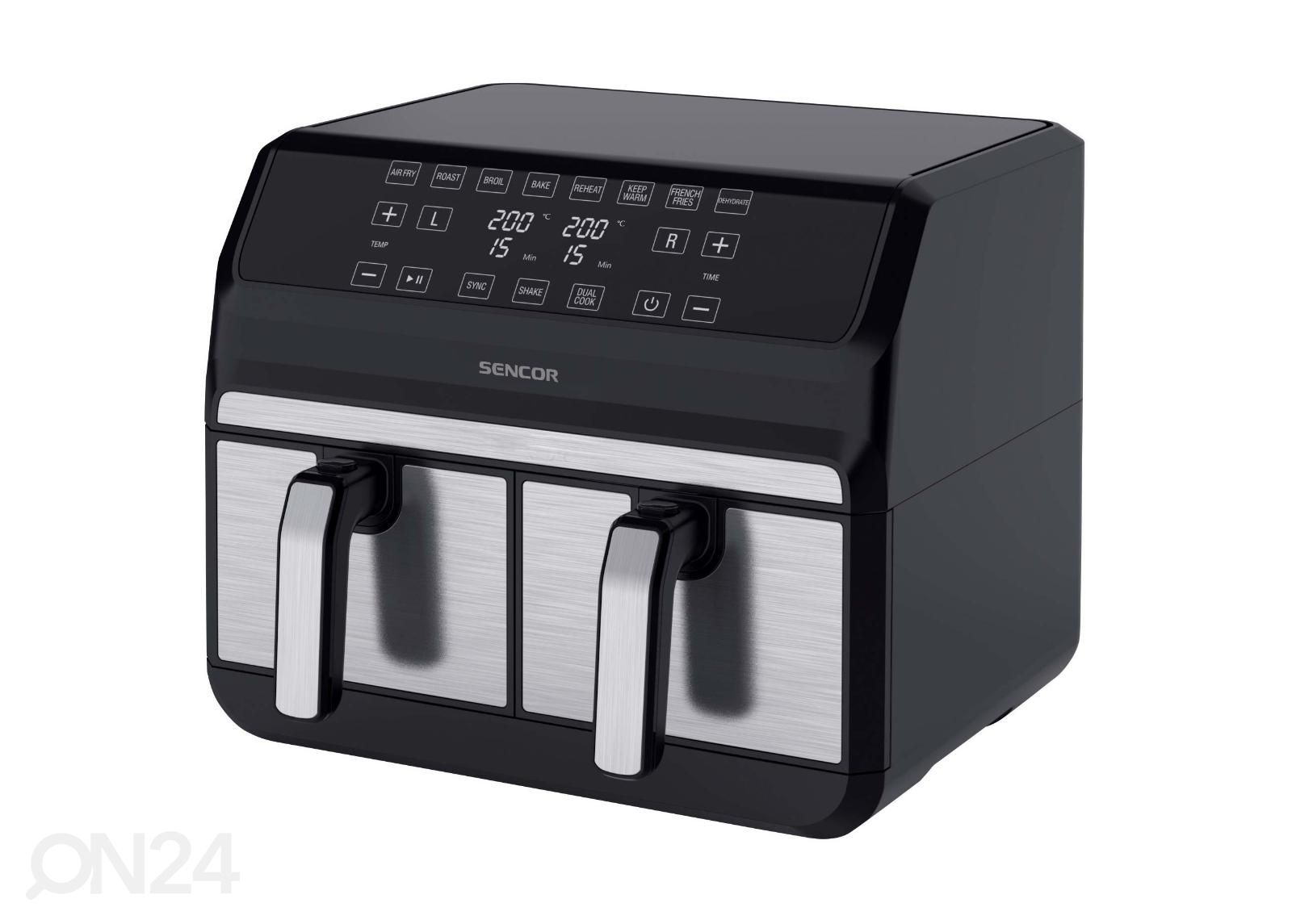 Kuumaõhufritüür Sencor SFR9500SS, 2 x 4L suurendatud