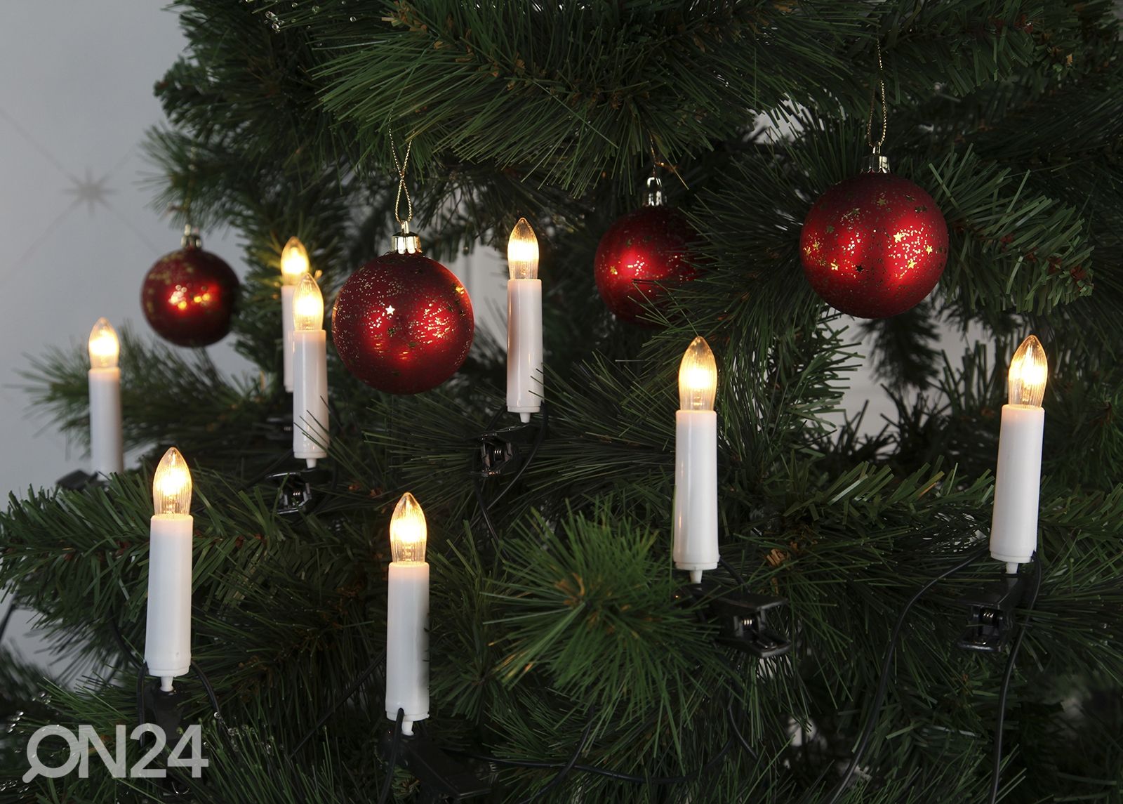 Kuusepuu küünlad Lights, roheline suurendatud