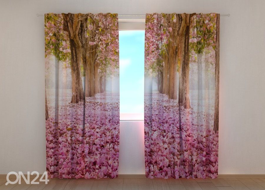 Läbipaistev kardin Alley of Magnolias 240x220 cm suurendatud