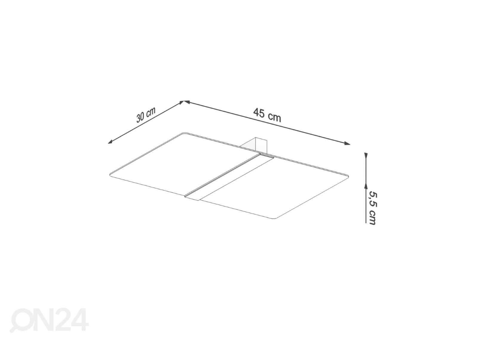 Laelamp Azalia suurendatud mõõdud