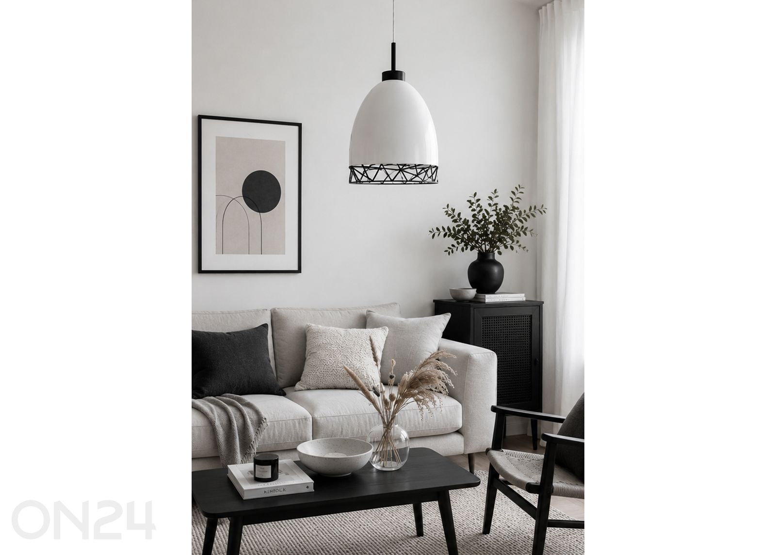 Laelamp Decco Mini, must/valge suurendatud