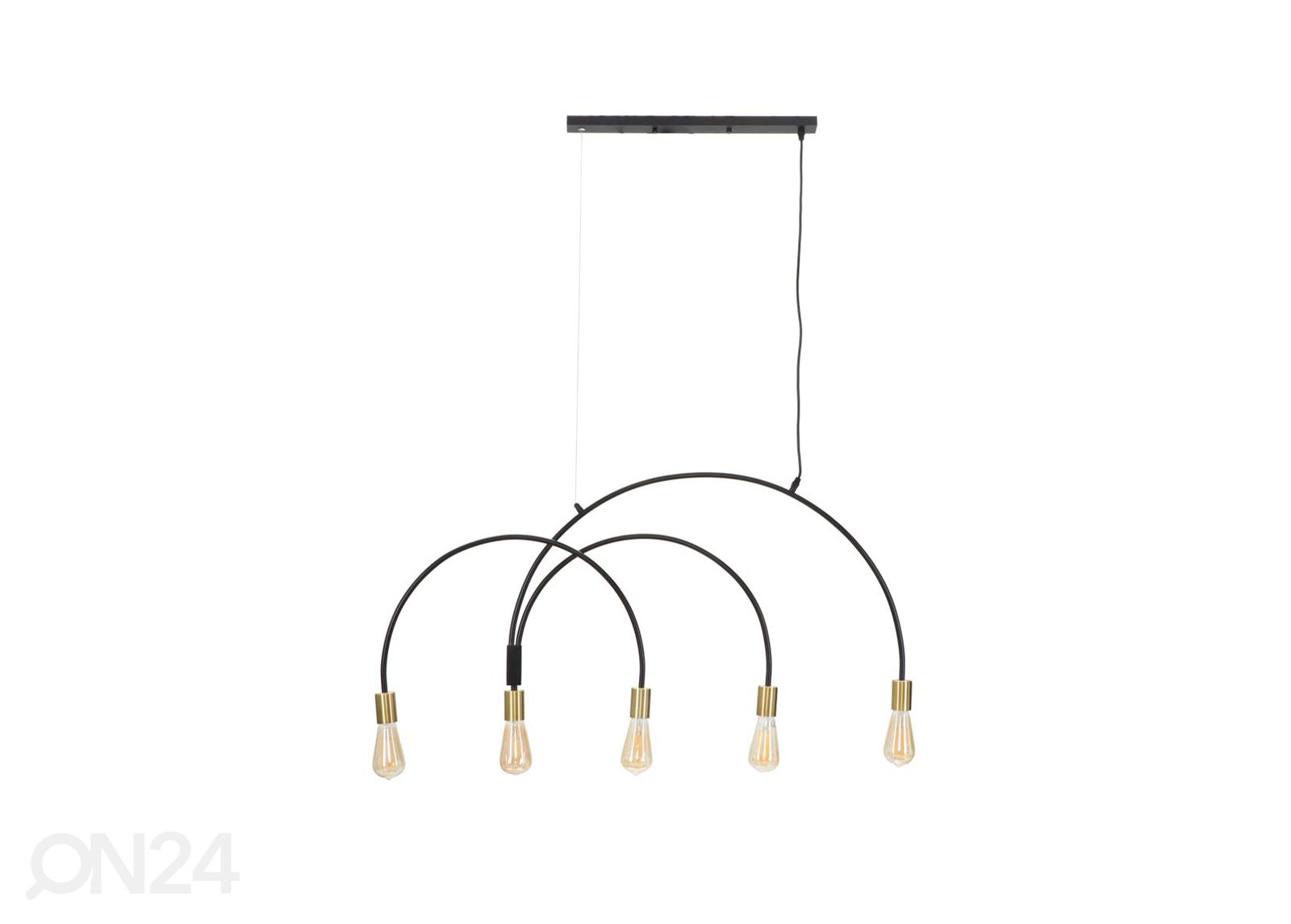 Laelamp Glam, kuldne/must suurendatud