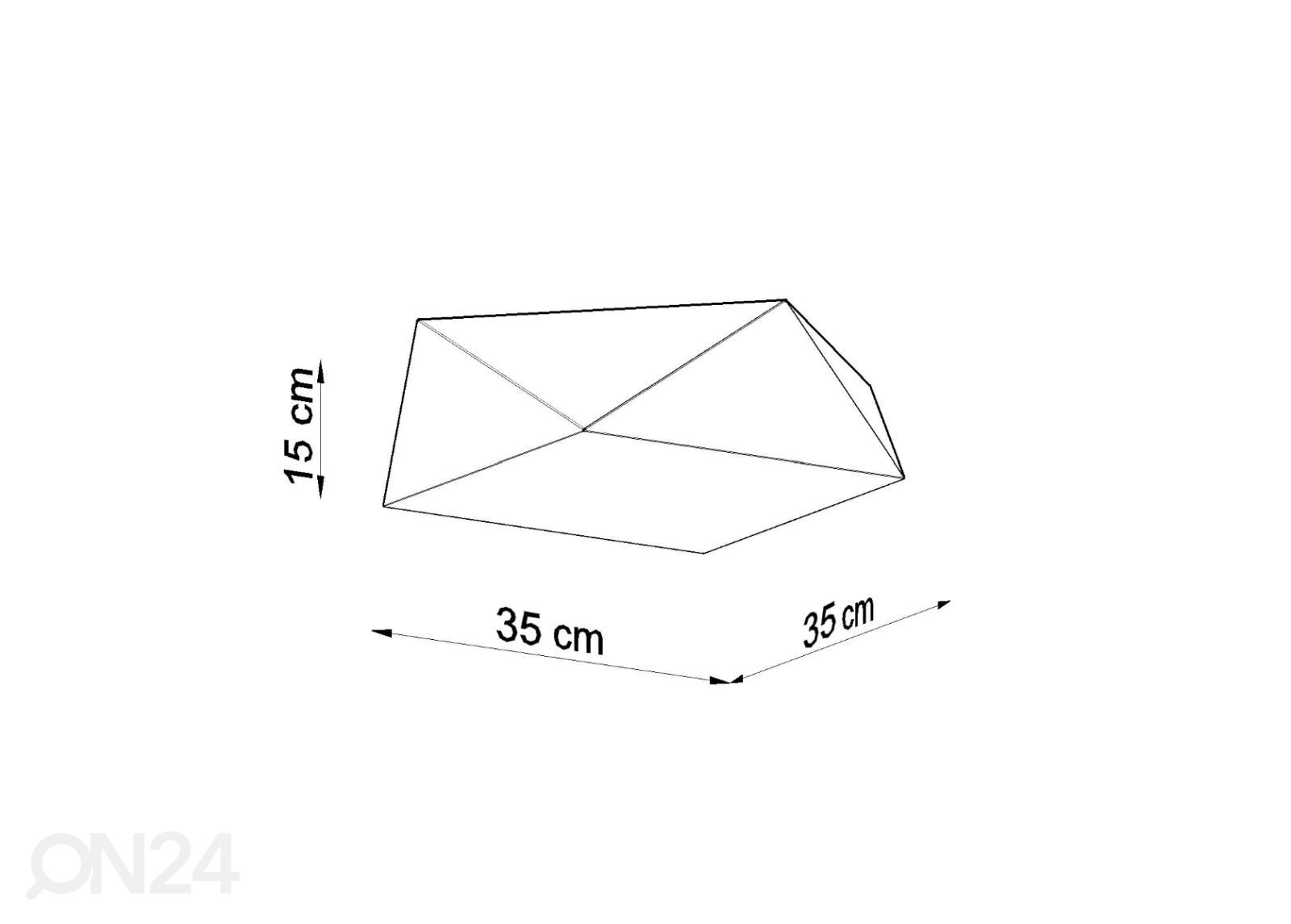 Laelamp Hexa 35 suurendatud mõõdud