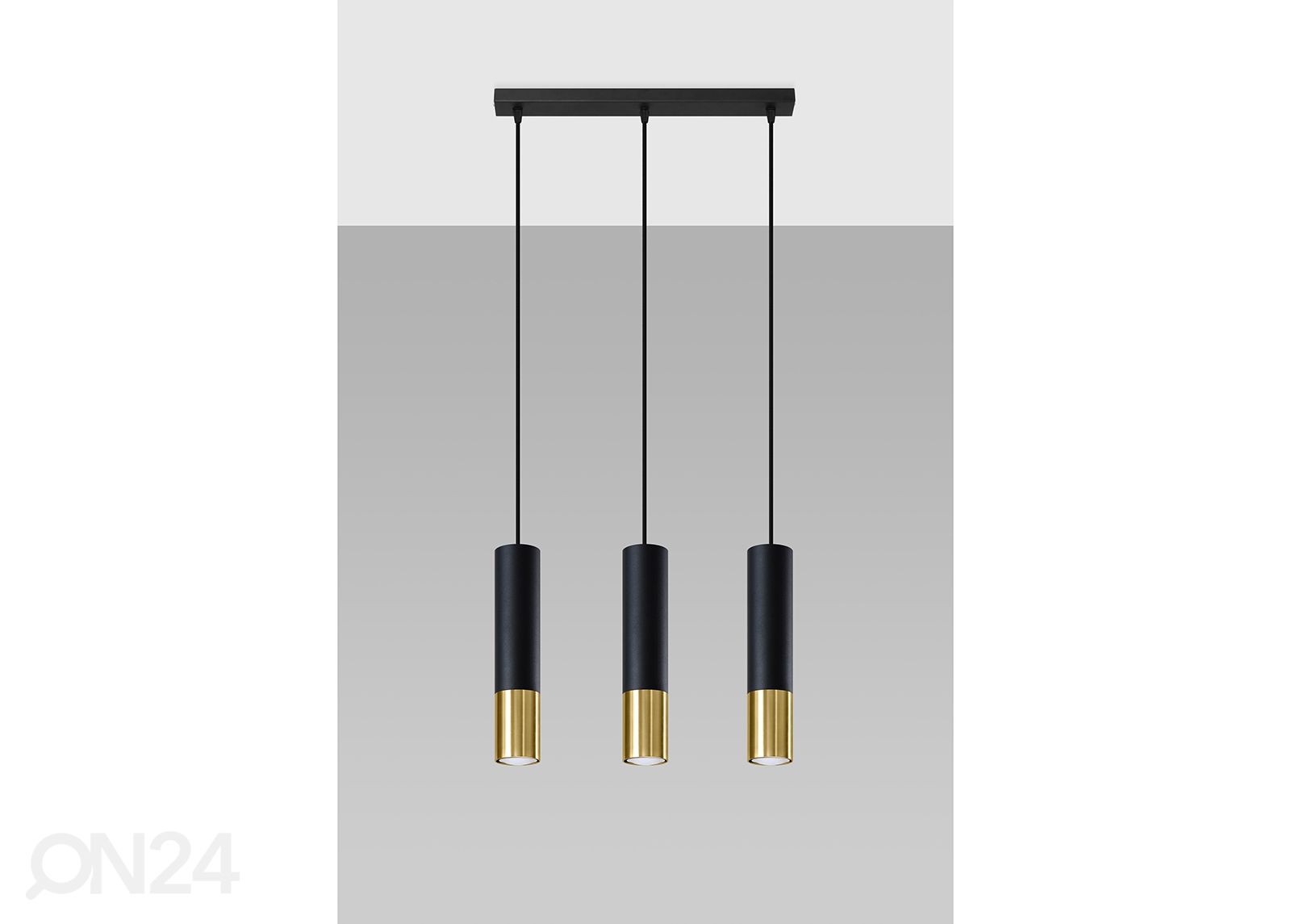 Laelamp Loopez 3L, must/kuld suurendatud