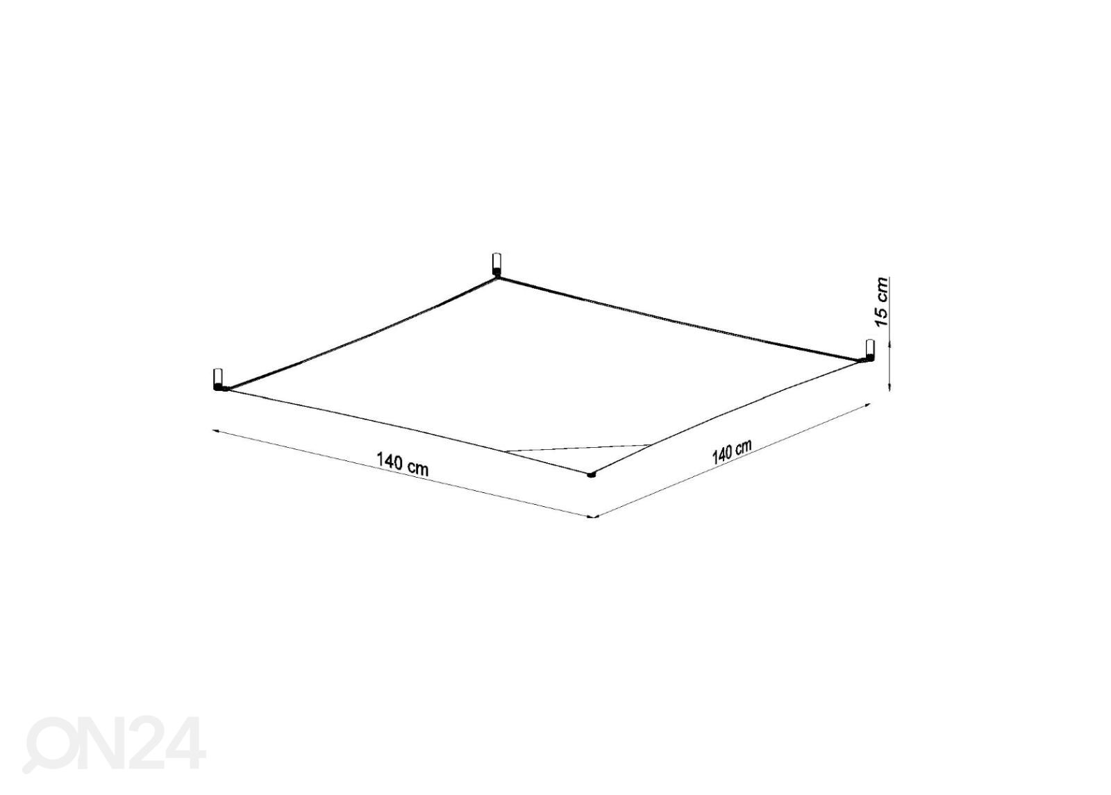 Laelamp Luna 4, valge suurendatud mõõdud