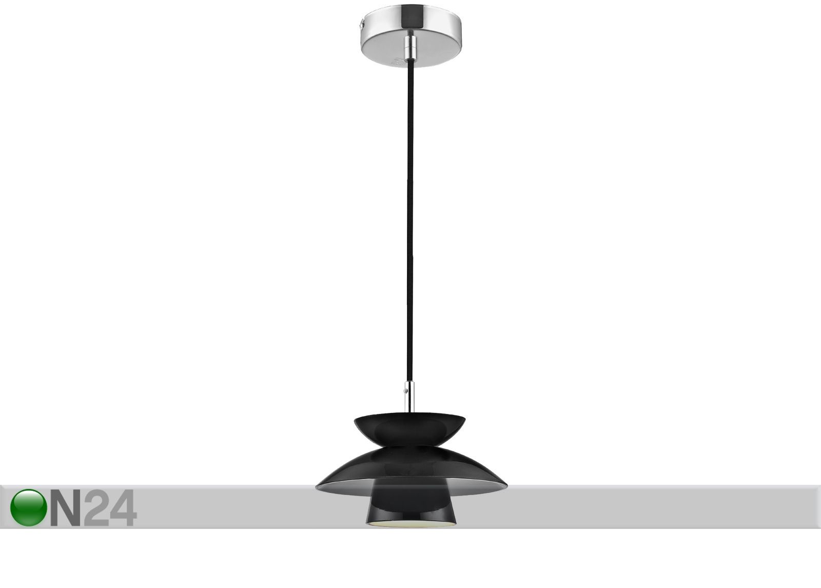 Laelamp Mini Dallas Black Ø18 cm suurendatud