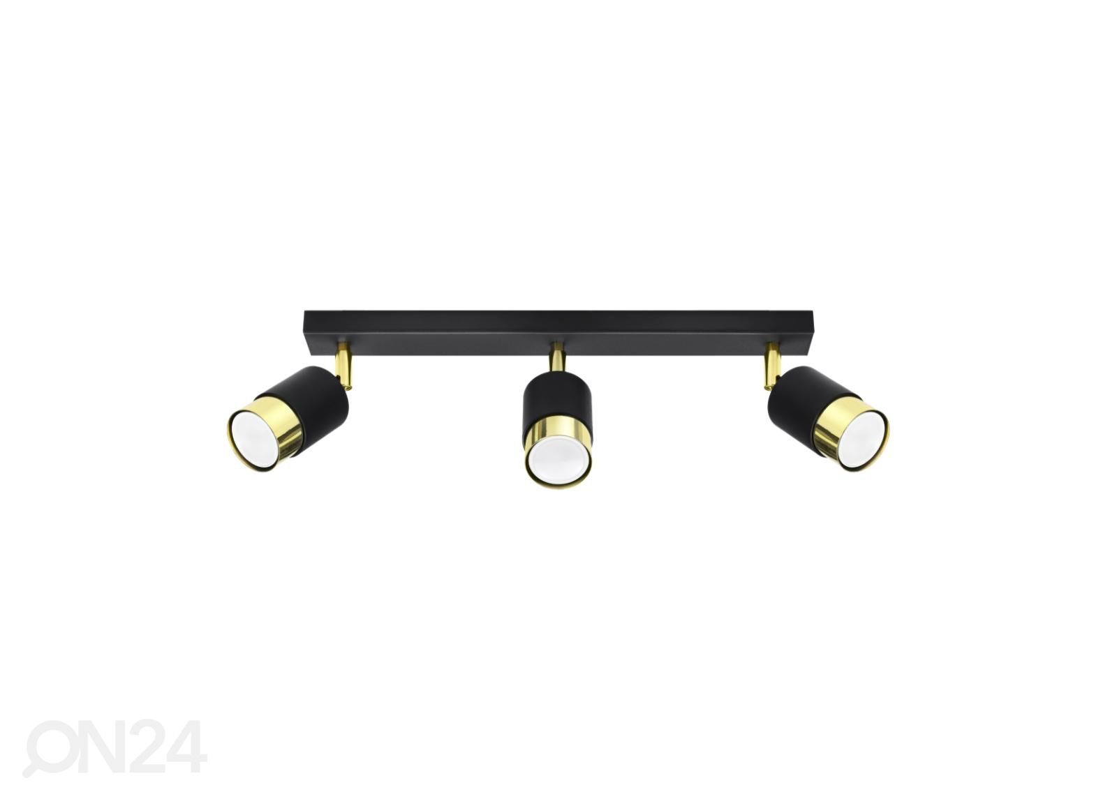 Laelamp Nero 3, must/kuldne suurendatud