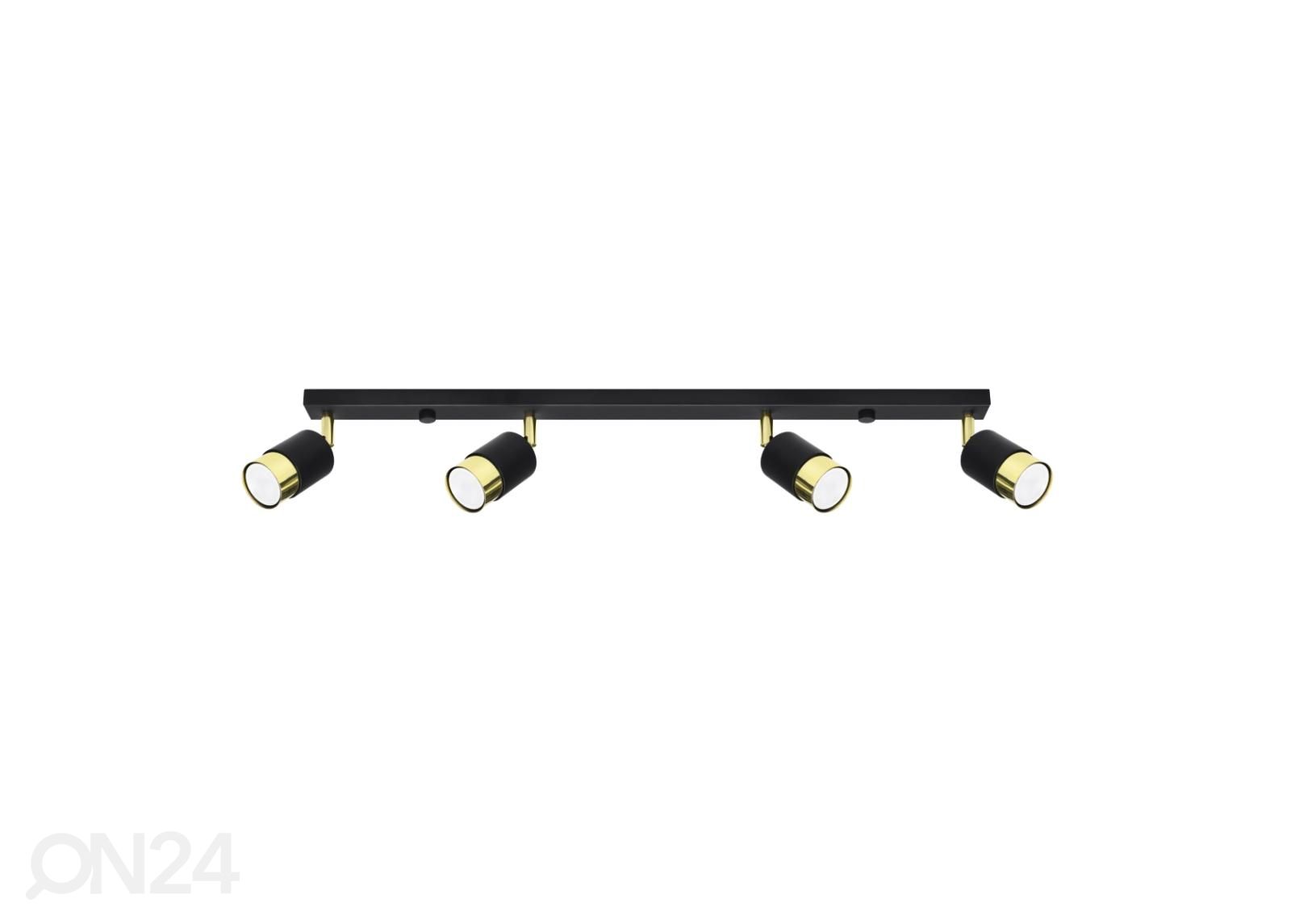 Laelamp Nero 4, must/kuldne suurendatud