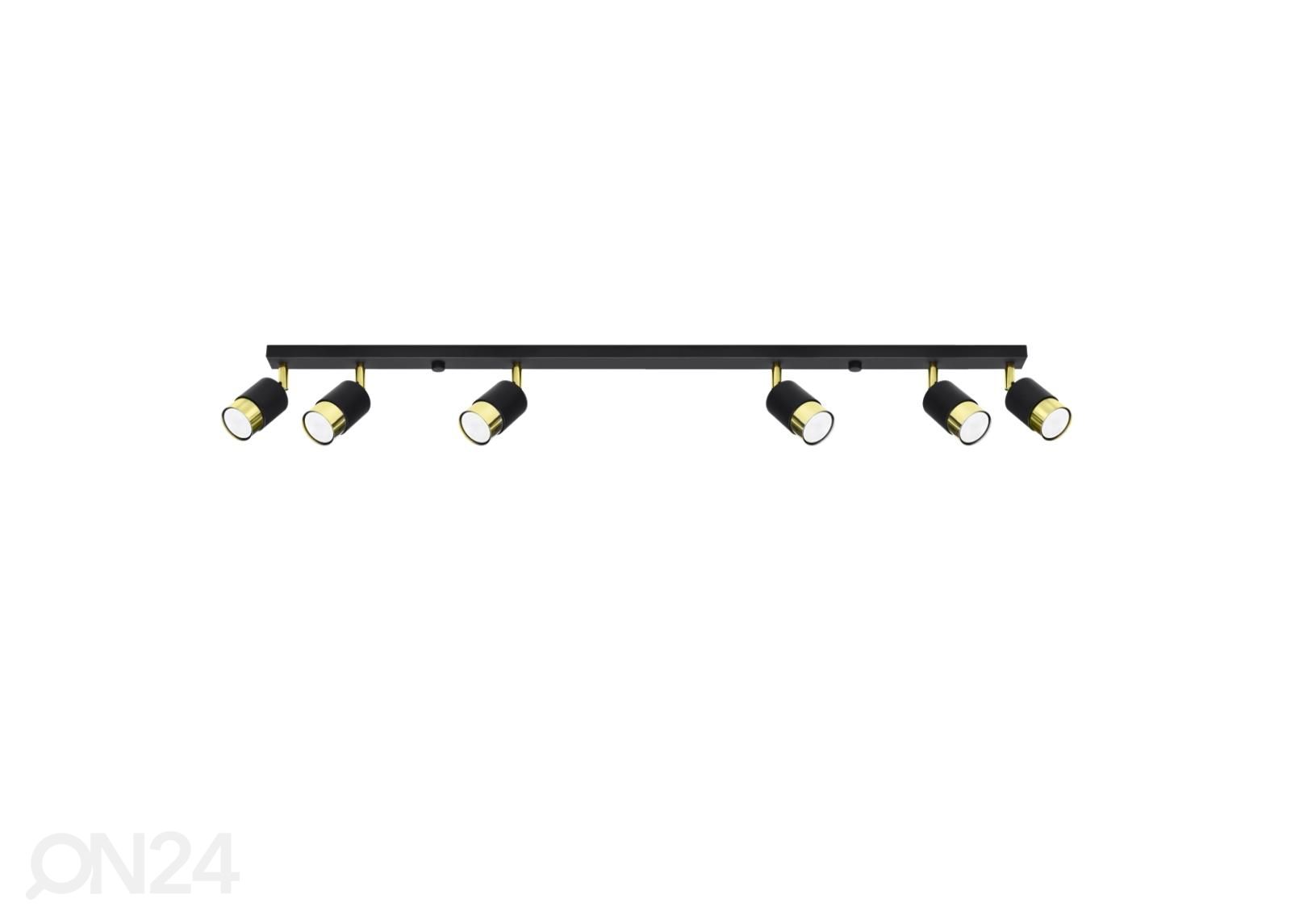 Laelamp Nero 6, must/kuldne suurendatud