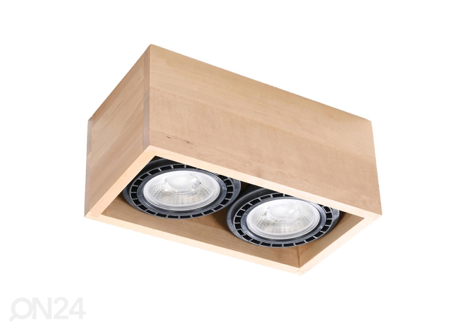 Laelamp Quatro 2, naturaalne puit suurendatud