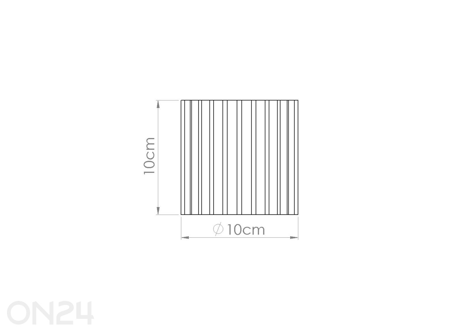 Laevalgusti Aura 1, GU10 suurendatud mõõdud