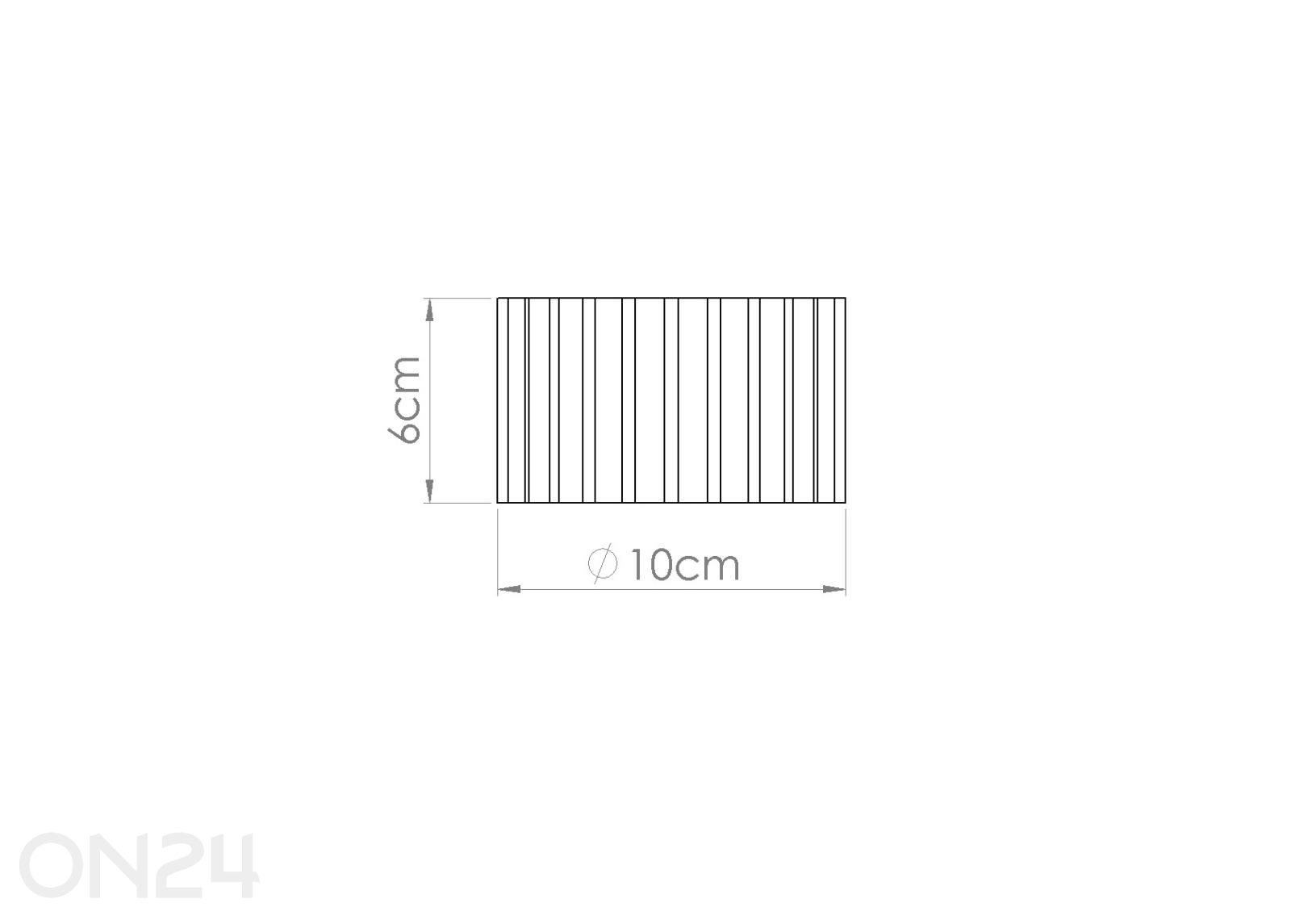 Laevalgusti Aura 1, Gx53 suurendatud mõõdud