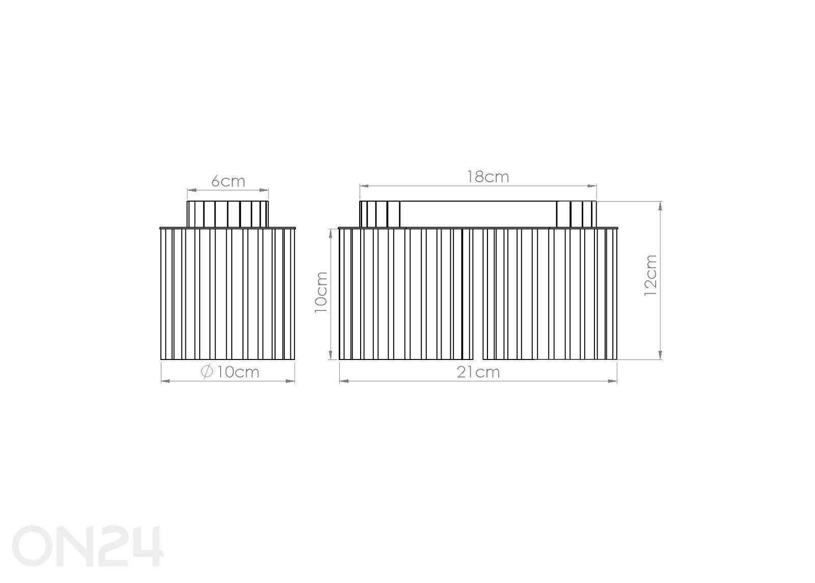 Laevalgusti Aura 2, GU10 suurendatud mõõdud