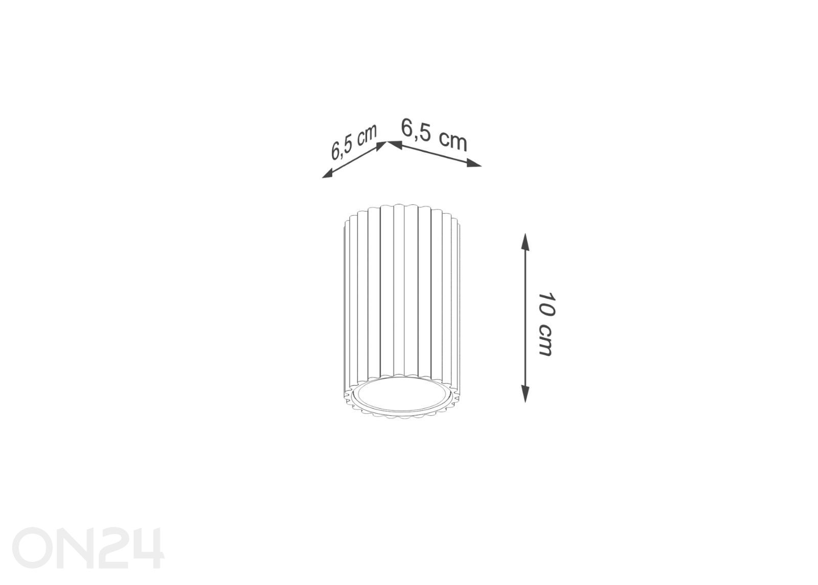 Laevalgusti Karbon 10 suurendatud mõõdud