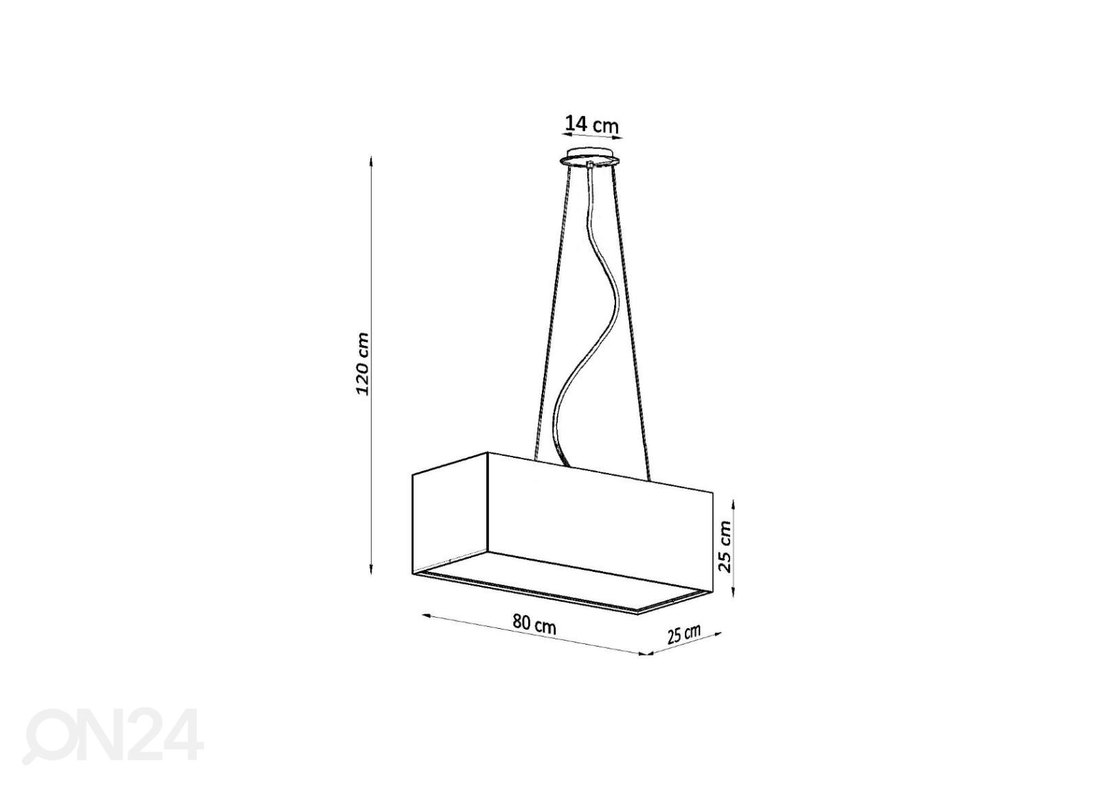 Laevalgusti Santa Bis 80 suurendatud mõõdud