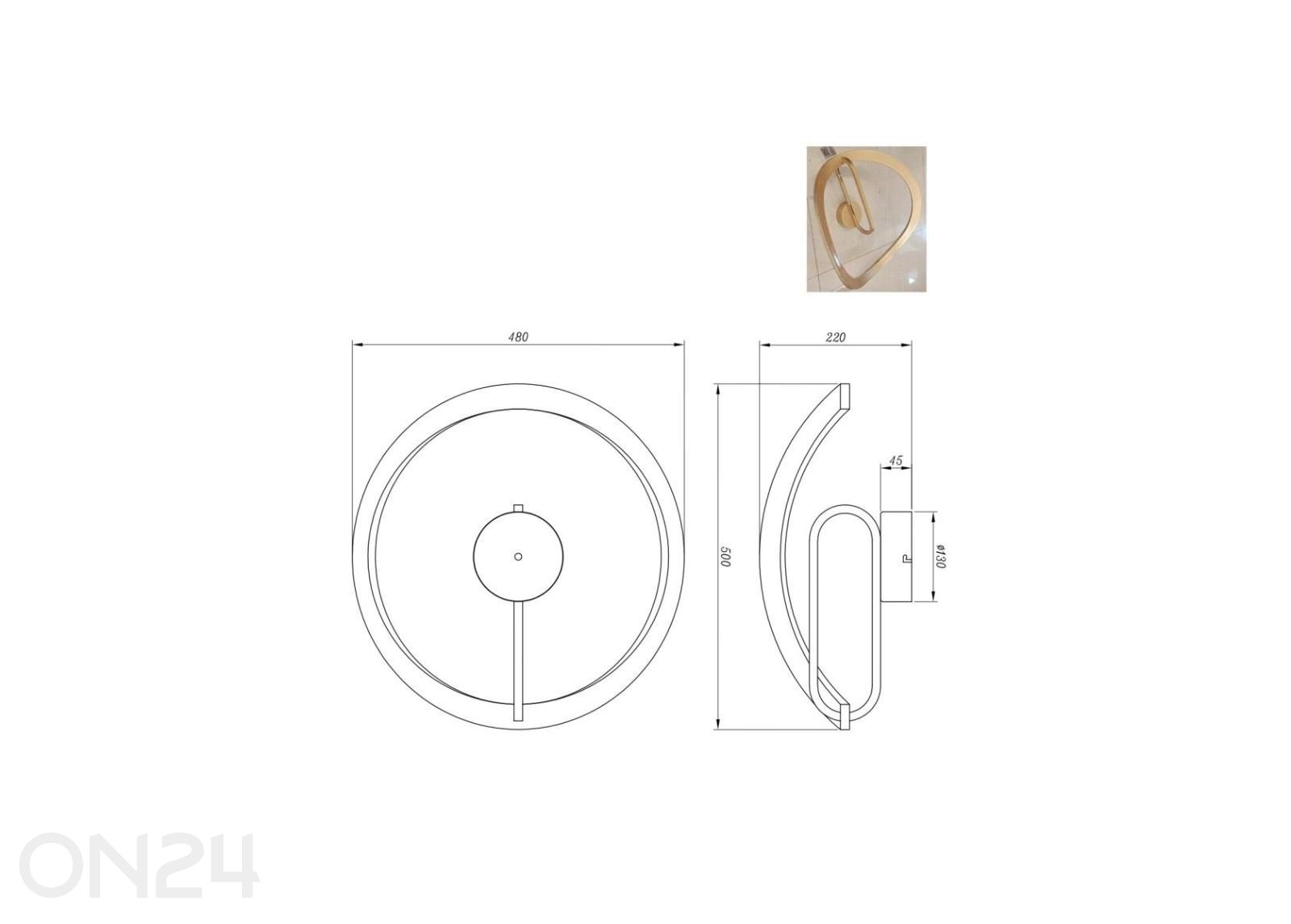 Laevalgusti Velenne suurendatud mõõdud