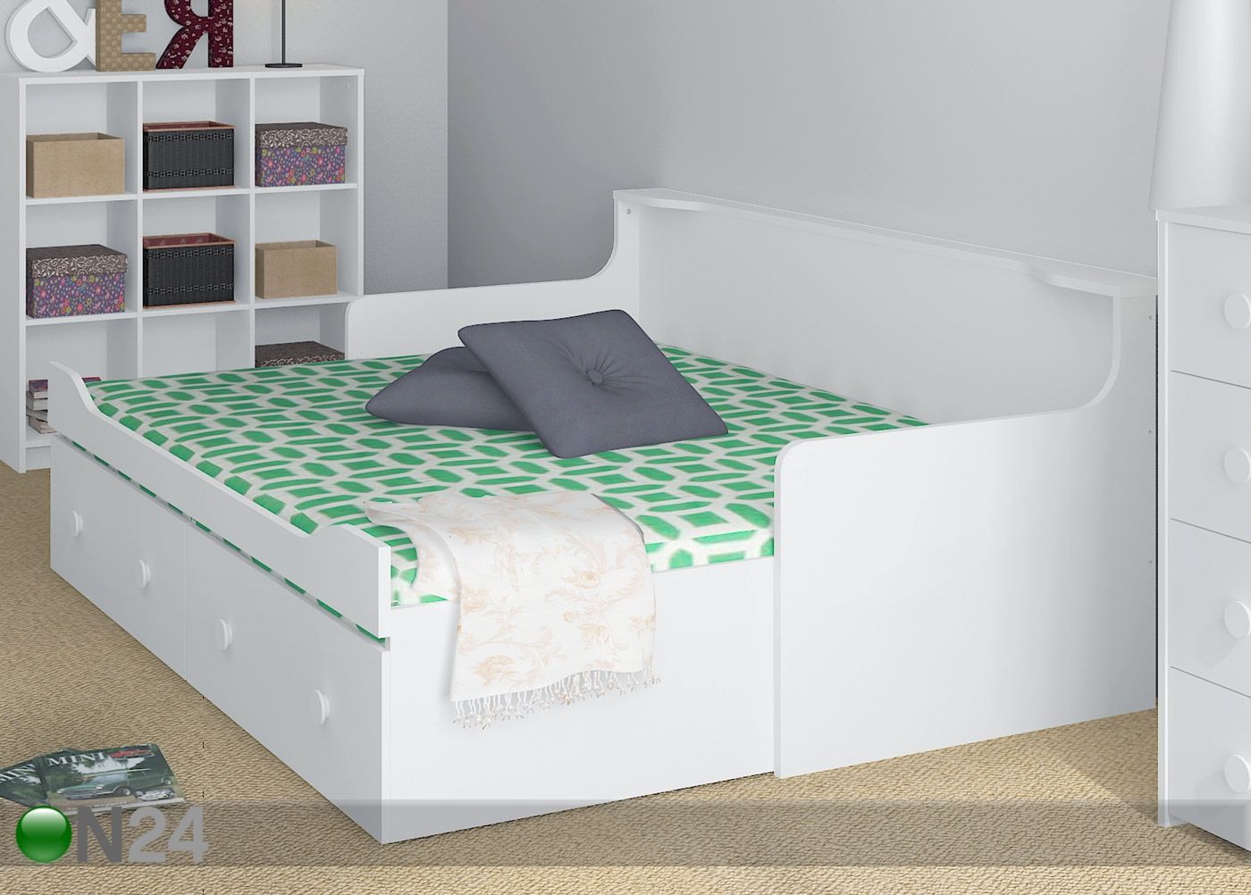 Lahtikäiv voodi Combee 80/160x200 cm suurendatud