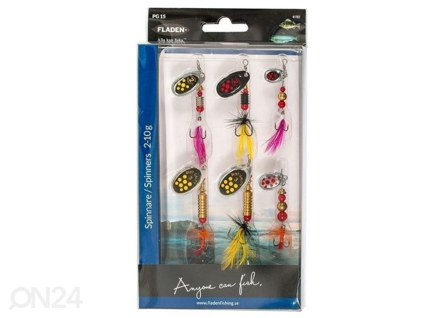 Landikomplekt 6 tk Spinner 2-10 g suurendatud