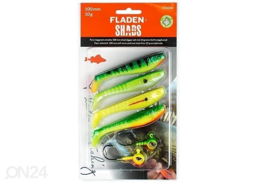 Landikomplekt silikoon 4 tk ja Jigi pead 10 g/10 cm suurendatud