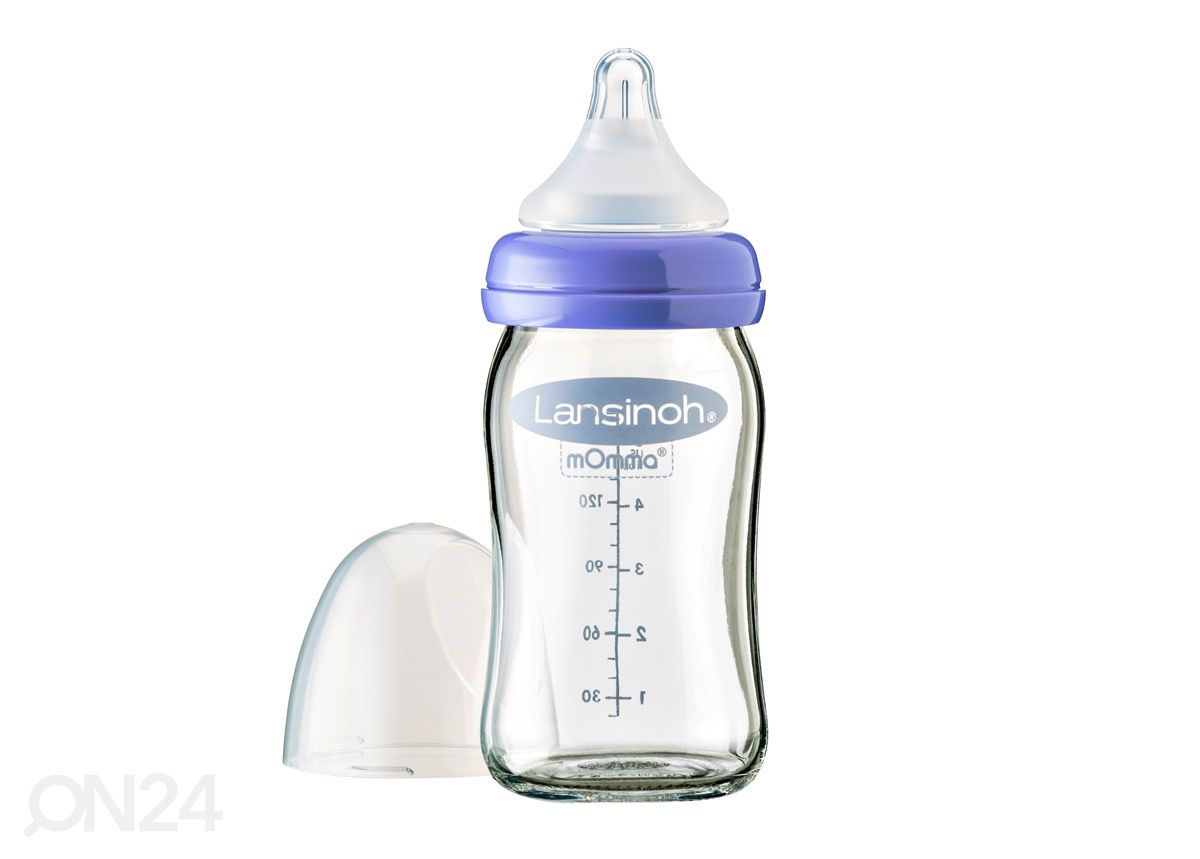 Lansinoh® klaasist lutipudel 160 ml suurendatud