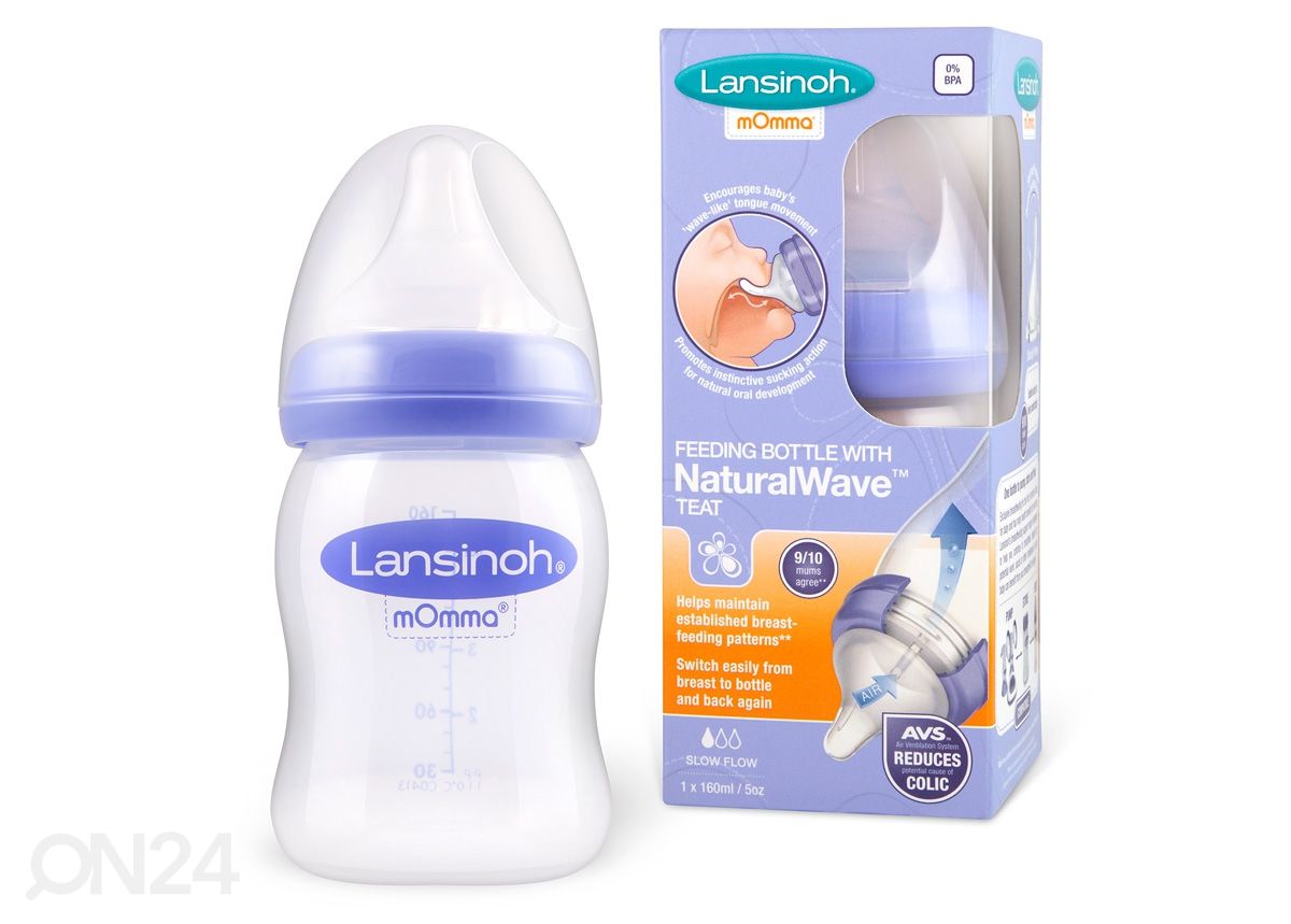 Lansinoh ® lutipudel 160 ml suurendatud