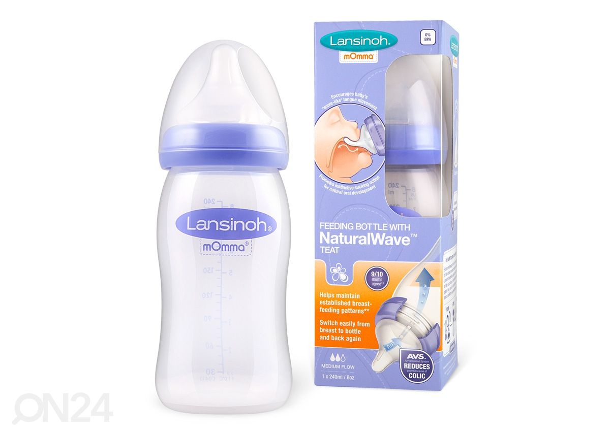 Lansinoh ® lutipudel 240 ml suurendatud