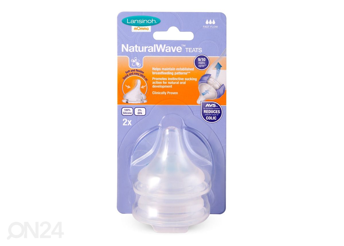 Lansinoh® toitmislutt suurus F, 2 tk suurendatud