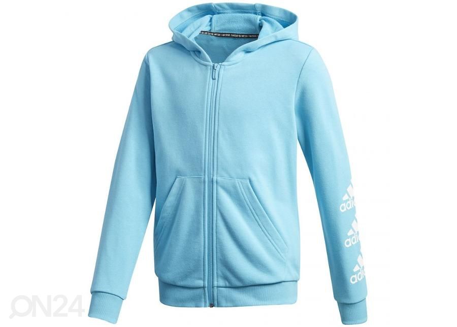 Laste dressipluus Adidas Must Haves Bos Full Zip Hoodies Jr GE0943 suurendatud