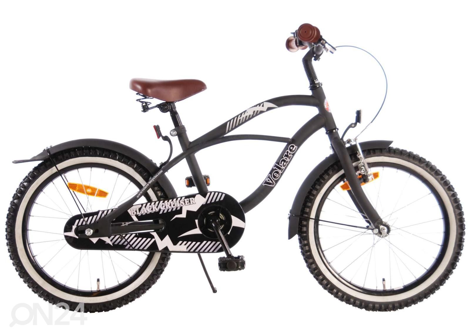Laste jalgaratas 18 tolli Black Cruiser Volare suurendatud