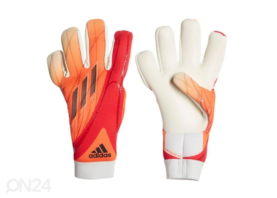 Laste jalgpalli väravavahi kindad Adidas X League suurendatud