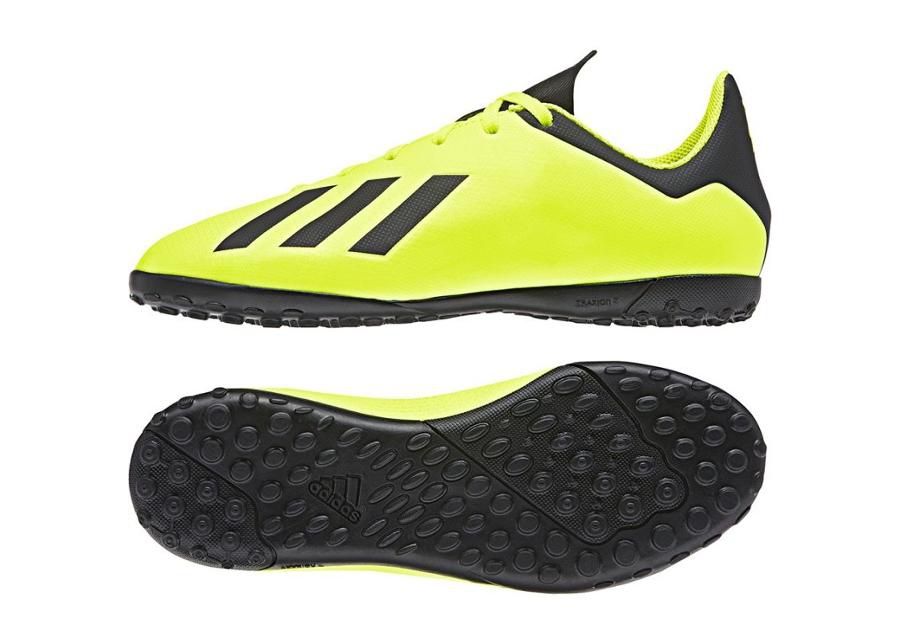 Laste jalgpallijalatsid kunstmuru adidas X Tango 18.4 TF Jr DB2435 suurendatud