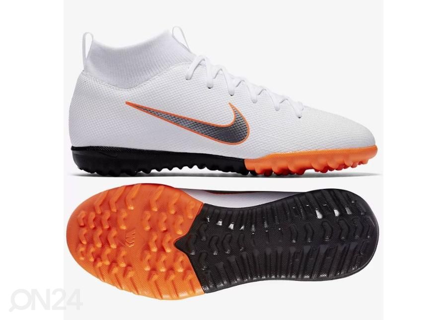 Laste jalgpallijalatsid kunstmuru Nike Mercurial SuperflyX 6 Academy GS TF Jr AH7344-107 suurendatud