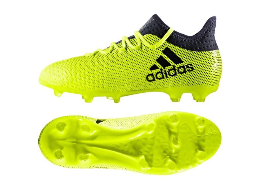 Laste jalgpallijalatsid muru Adidas X 17.1 Jr S82297 suurendatud