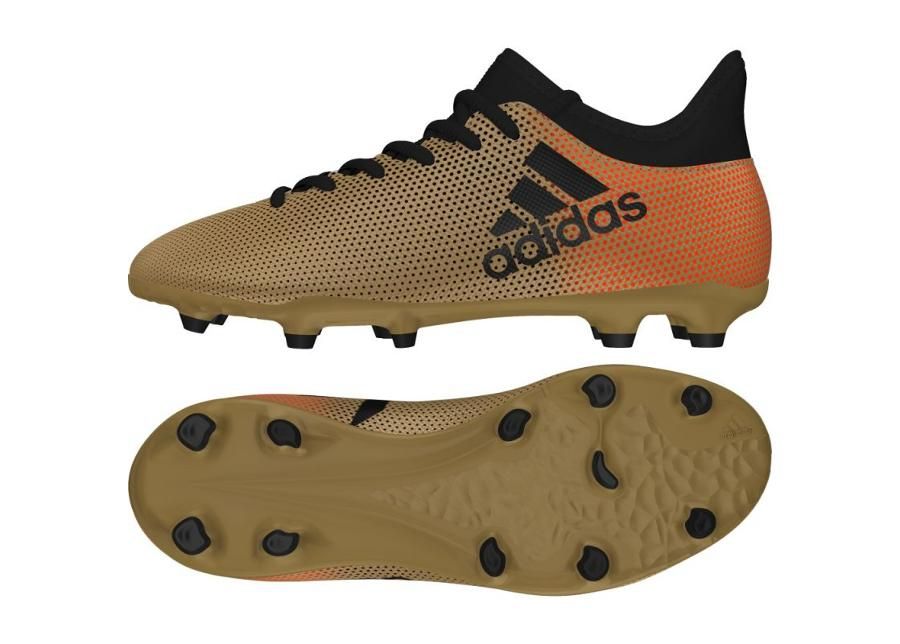 Laste jalgpallijalatsid muru adidas X 17.3 FG Jr CP8990 suurendatud