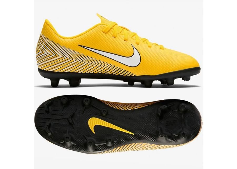 Laste jalgpallijalatsid muru/kunstmuru Nike Mercurial Vapor 12 Club Neymar MG Jr AO9472-710 suurendatud