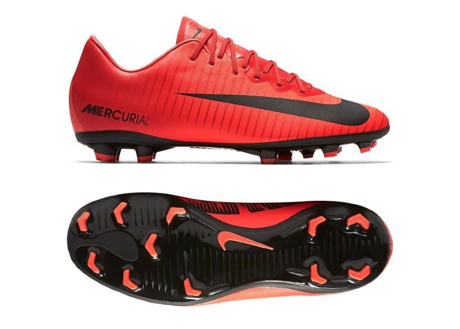 Laste jalgpallijalatsid muru Nike Mercurial Vapor XI FG Jr 903594-616 suurendatud