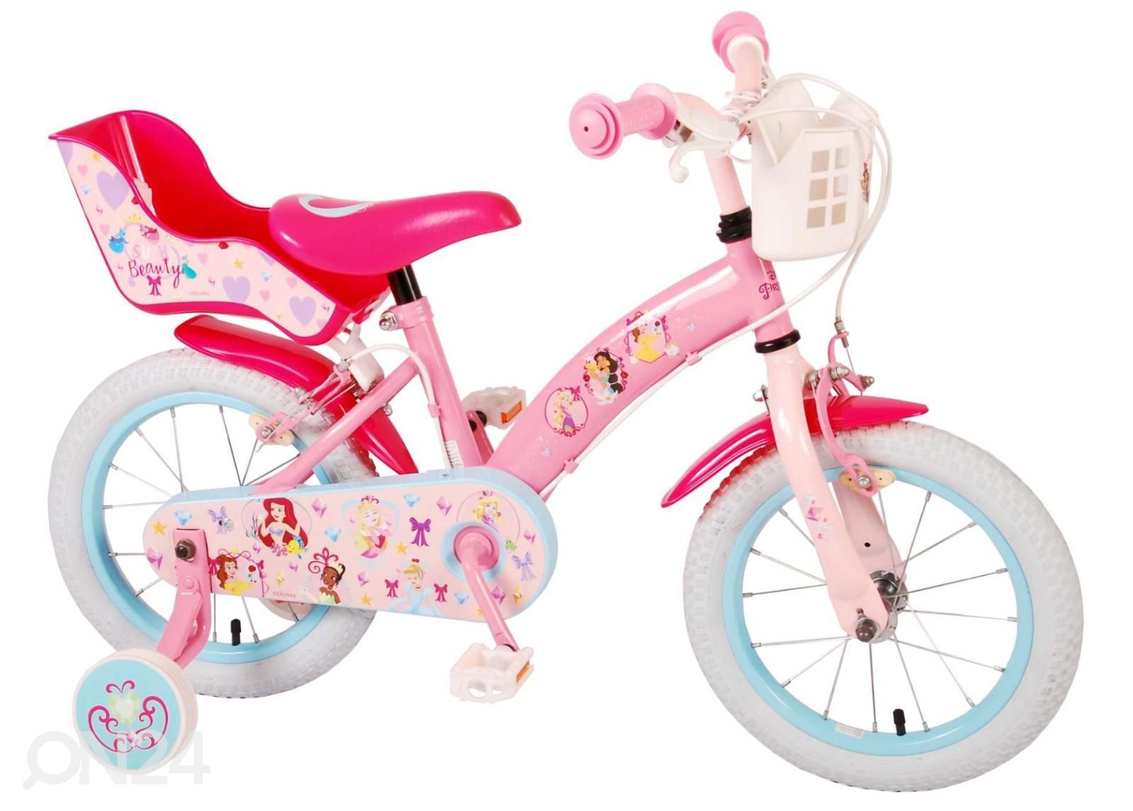 Laste jalgratas 14 tolli Disney Princess suurendatud