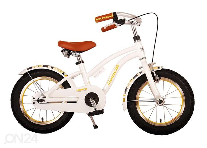 Laste jalgratas 14 tolli Volare Miracle Cruiser valge suurendatud
