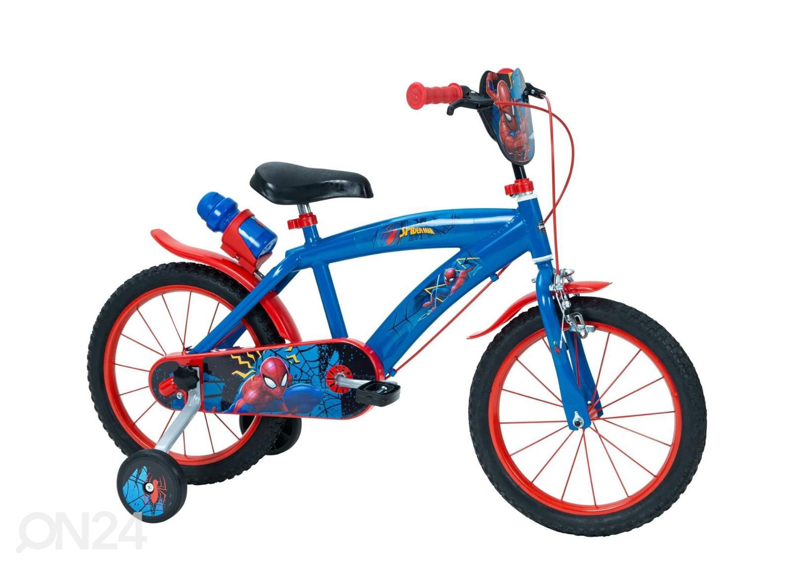 Laste jalgratas 16 tolli Huffy Spider-Man Disney suurendatud