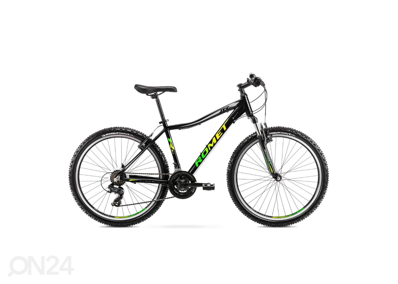 Laste jalgratas 26 tolli Romet Rambler R6.1 JR must suurendatud