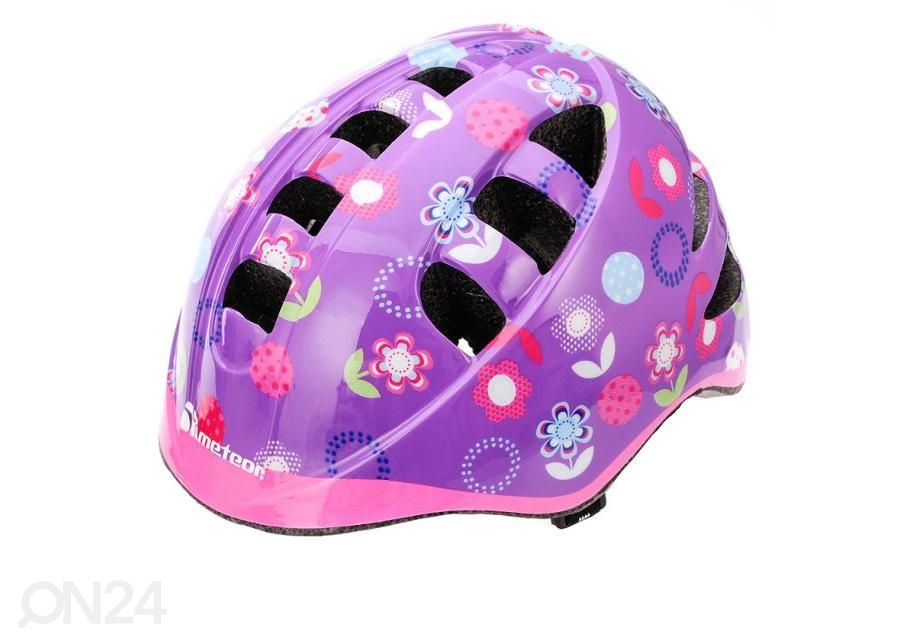 Laste jalgratta kiiver Meteor flower MA-2 Junior 23956 suurendatud